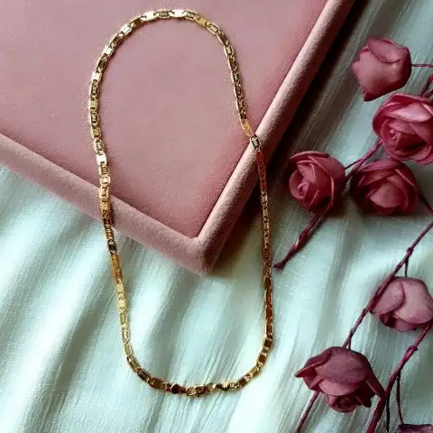 İnce Vintage Zincir Kolye 45cm