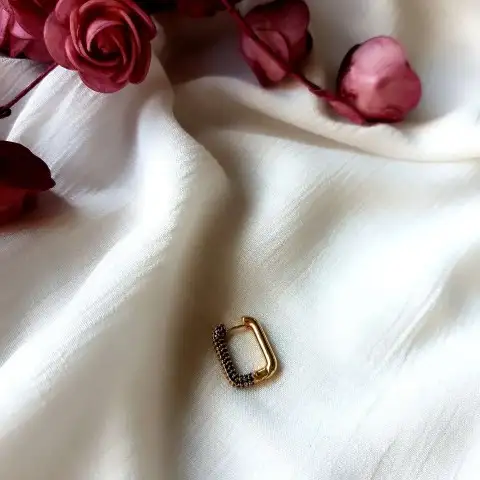 Gümüş Kaplama Laci Küpe 