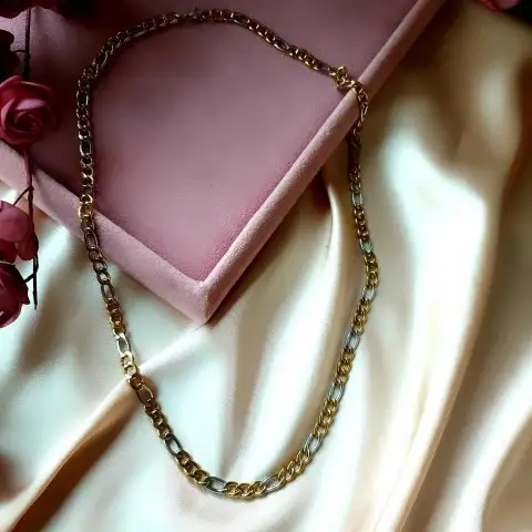 Çift Renk İnce Zincir Kolye