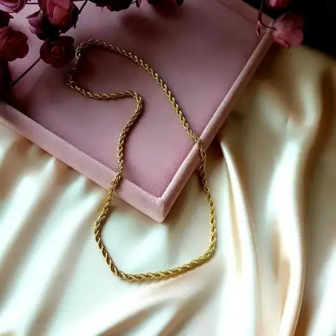 60 cm Burgu Gold Kolye 