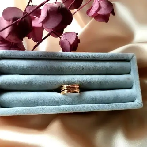 Zigzag Boru Ayarlamalı Yüzük 