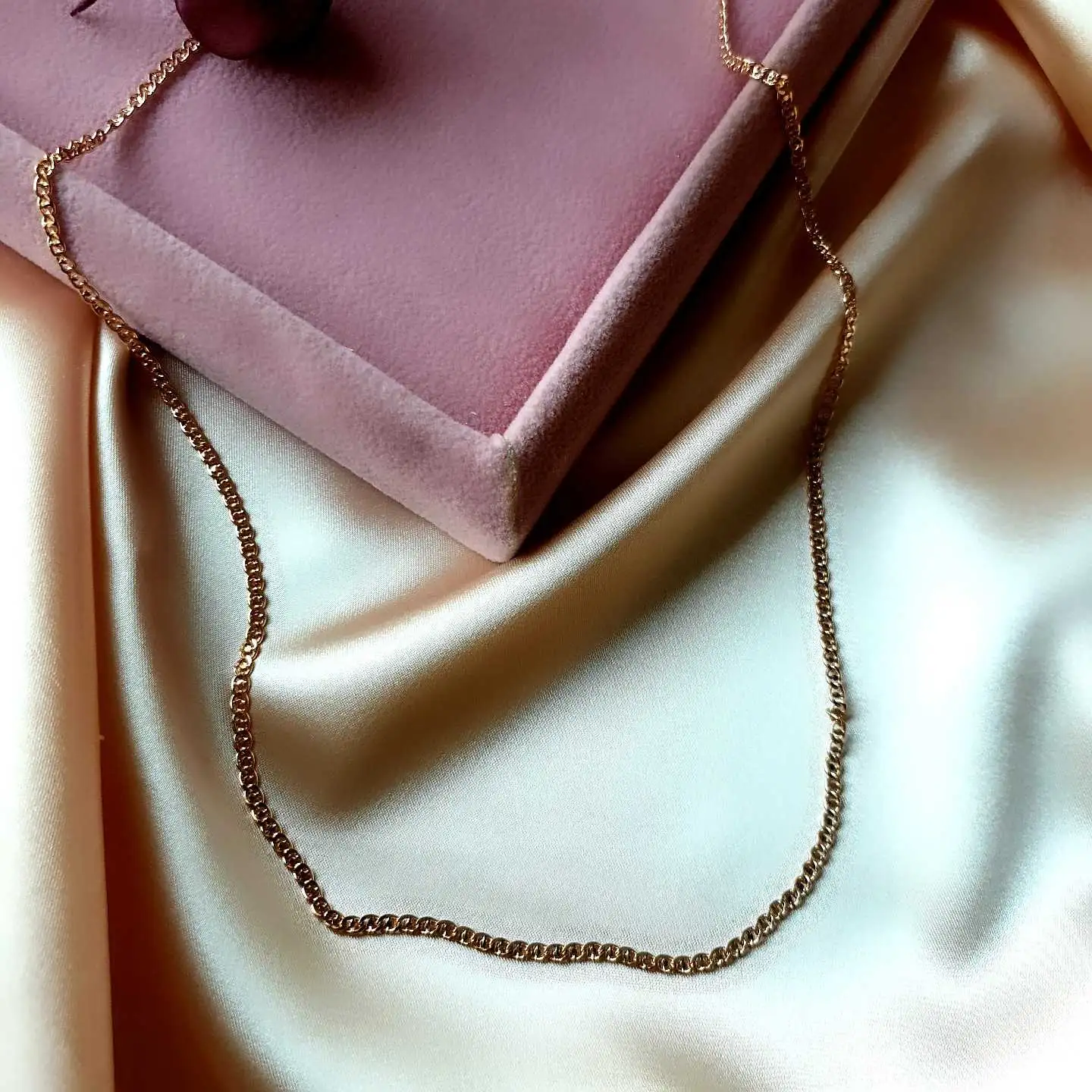 Oval Zincir 60cm Kolye 