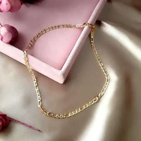 Vintage Desen Zincir Kolye 