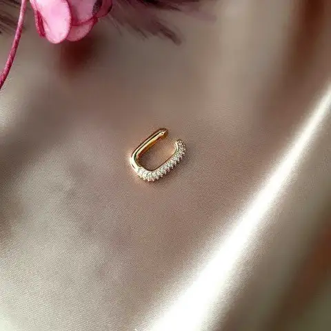 Dikdörtgen Kıkırdak Küpe