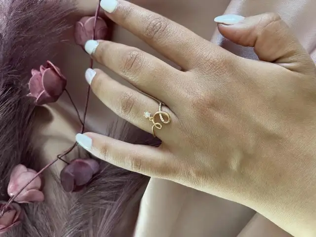 Taş sarkıt özel seri yüzük