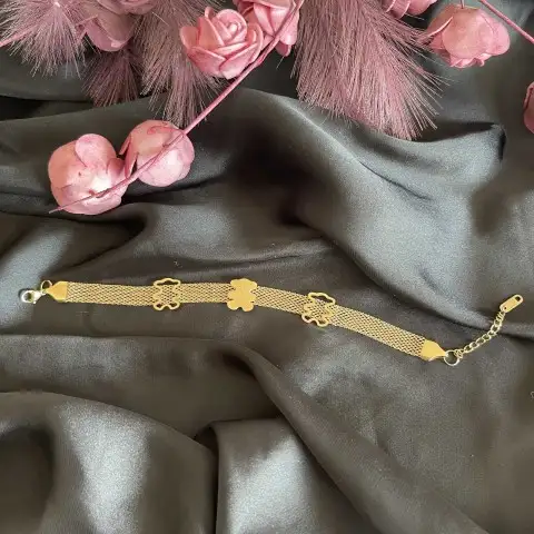 Ayıcık Çelik Bileklik 