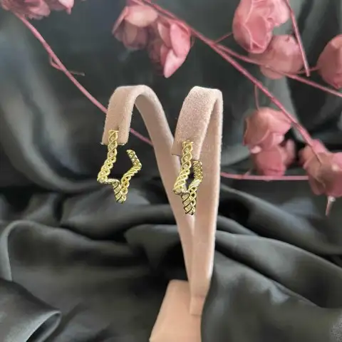 taşlı yıldız küpe 