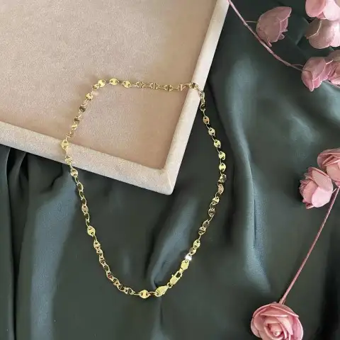 45cm oval zincir kolye 