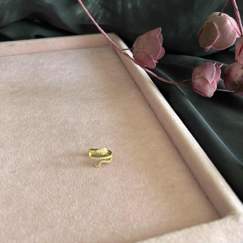 gold yılan earcuff