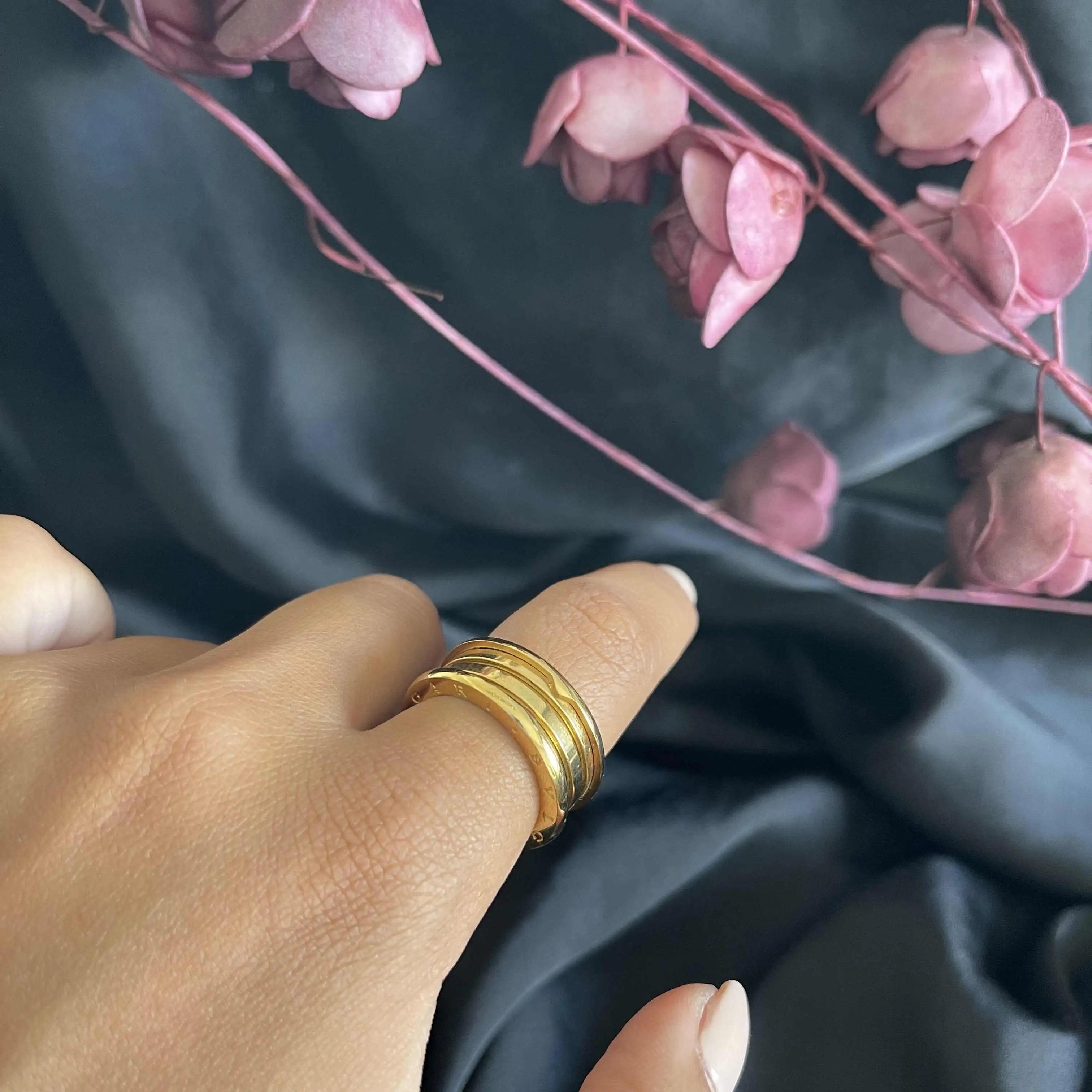 marka gold çelik yüzük 